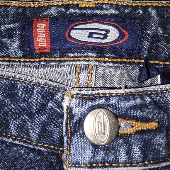 Vintage Y2K BONGO Studded Flare Jeans Rigid Denim Junior's 11 or Women's 10 - Picture 8 of 10